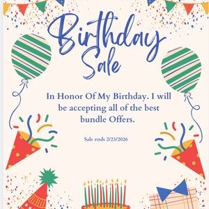 Birthday Sale Announcement Poster